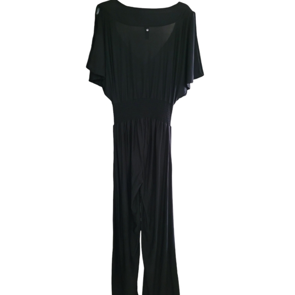 Rare Apple Bottoms Smocked Black Silver Winged Romper Size Large - Picture 2 of 11